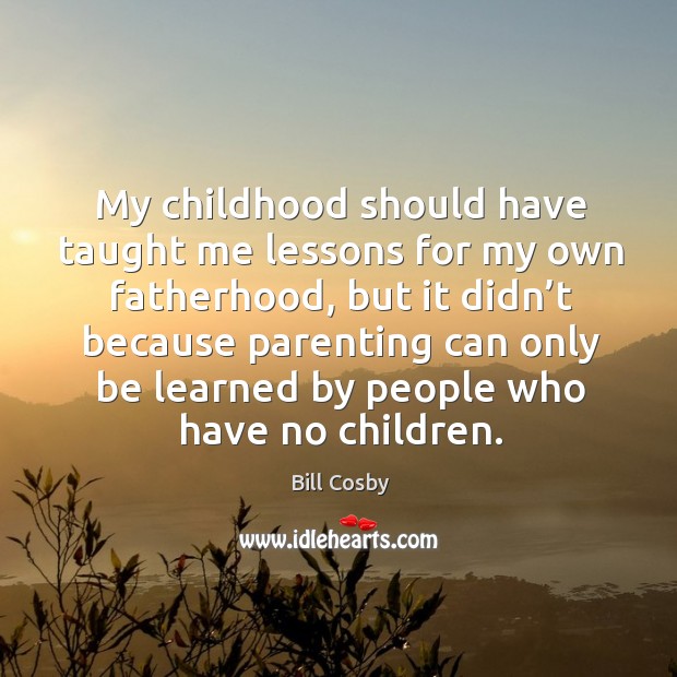 My childhood should have taught me lessons for my own fatherhood, but it didn’t because Image