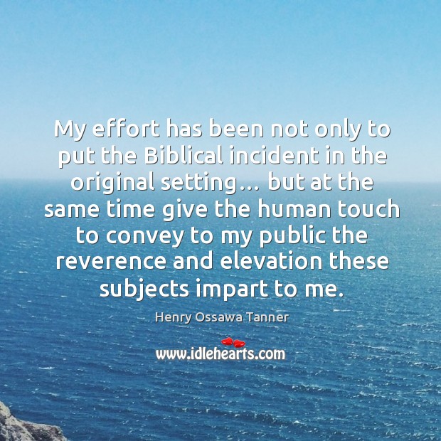 My effort has been not only to put the biblical incident in the original setting… Image
