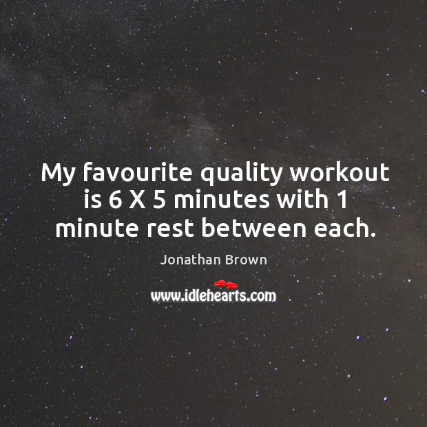 My favourite quality workout is 6 x 5 minutes with 1 minute rest between each. Image