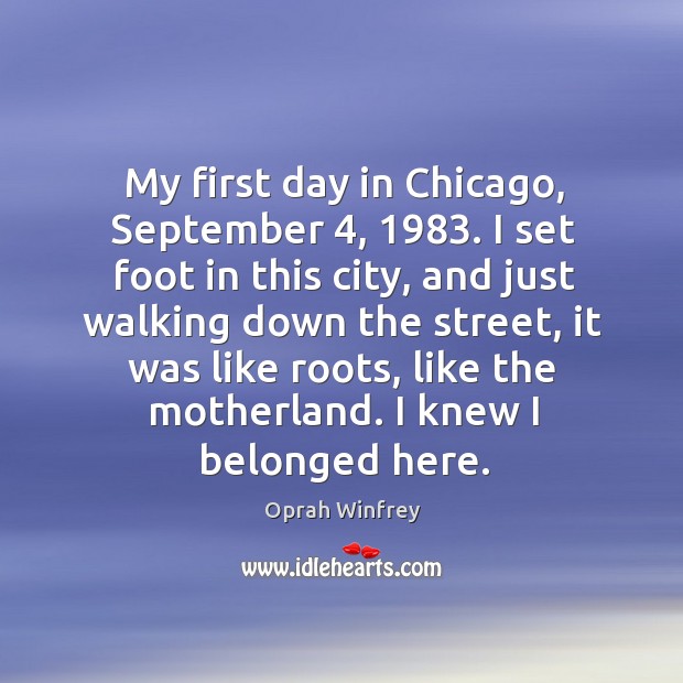 My first day in chicago, september 4, 1983. Image