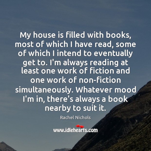 My house is filled with books, most of which I have read, Image