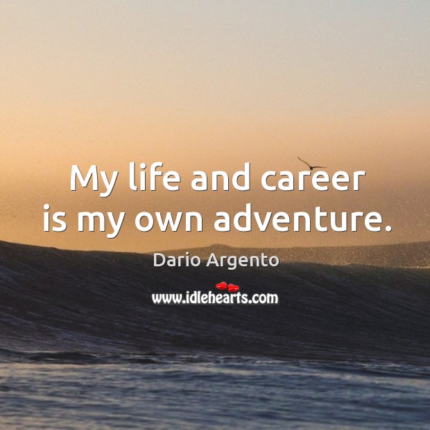 My life and career is my own adventure. Image