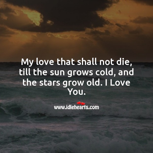 My love that shall not die Image
