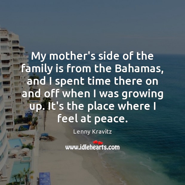 My mother’s side of the family is from the Bahamas, and I Image