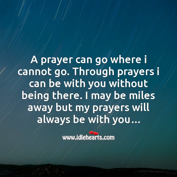 My prayers will always be with you… Love Messages Image
