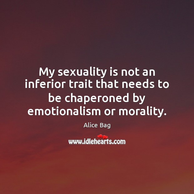 My sexuality is not an inferior trait that needs to be chaperoned Image