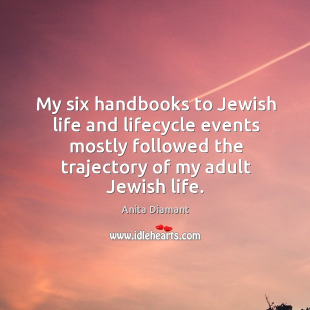 My six handbooks to jewish life and lifecycle events mostly followed the trajectory of my adult jewish life. Image