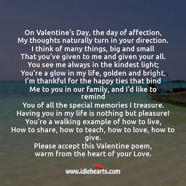 My thoughts for you on this valentine’s day Valentine’s Day Messages Image