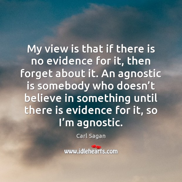 My view is that if there is no evidence for it, then Image