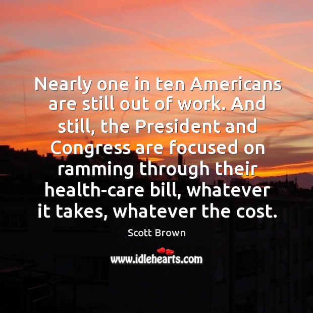 Nearly one in ten americans are still out of work. Image