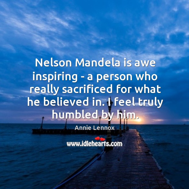 Nelson Mandela is awe inspiring – a person who really sacrificed for Image