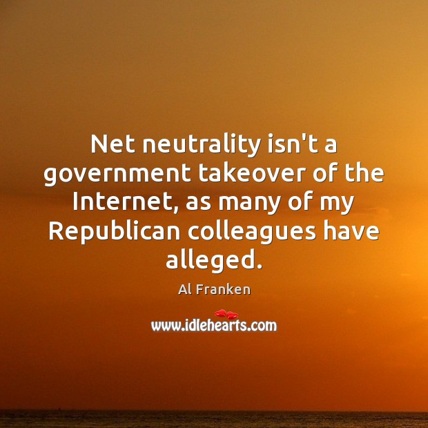 Net neutrality isn’t a government takeover of the Internet, as many of 