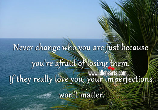 Imperfections won’t matter for the one who really loves. Image