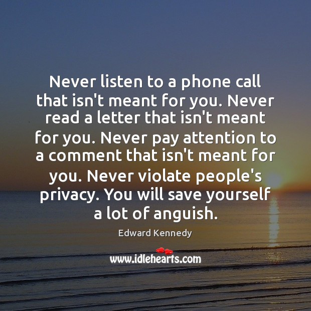 Never listen to a phone call that isn’t meant for you. Never Image