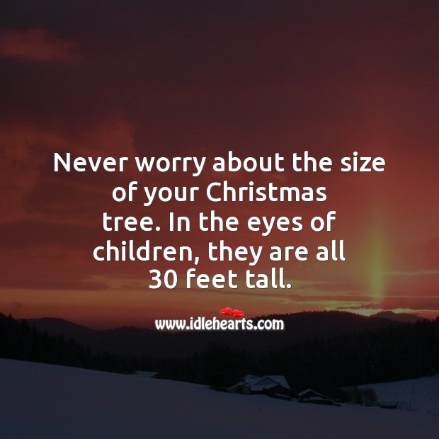 Never worry about the size of your christmas Christmas Messages Image