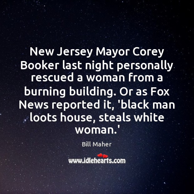New Jersey Mayor Corey Booker last night personally rescued a woman from Image