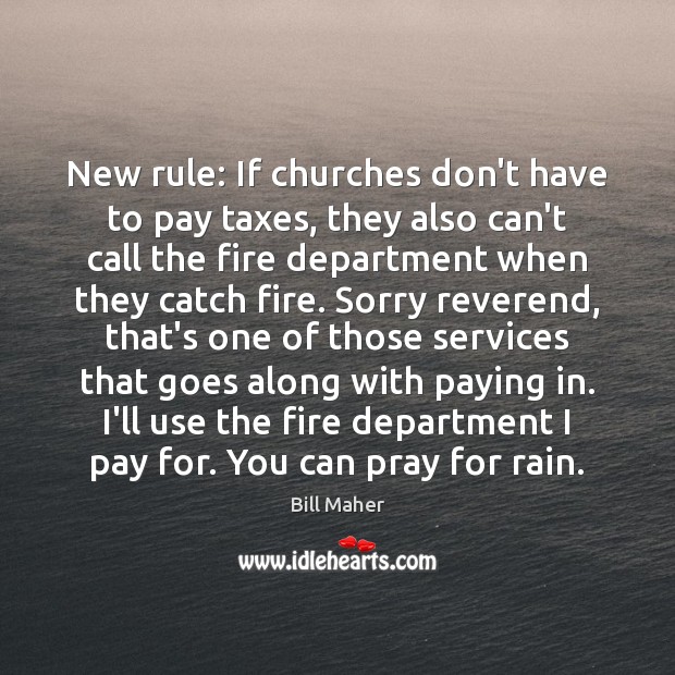New rule: If churches don’t have to pay taxes, they also can’t Image