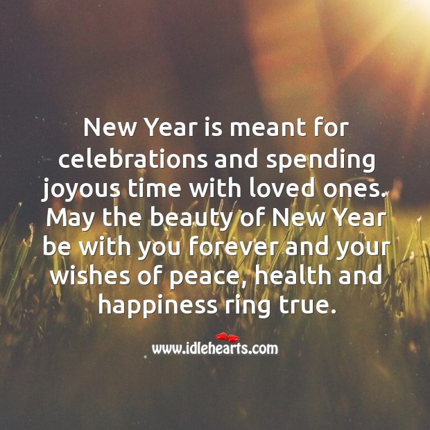 New year is meant for celebrations and spending joyous time with loved ones. Image