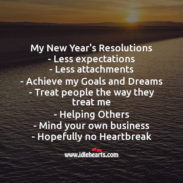 New Year’s Resolutions Image