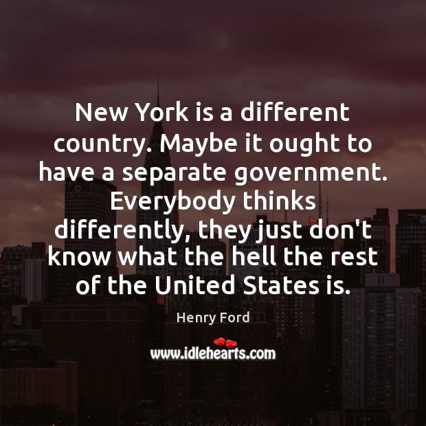 New York is a different country. Maybe it ought to have a Image