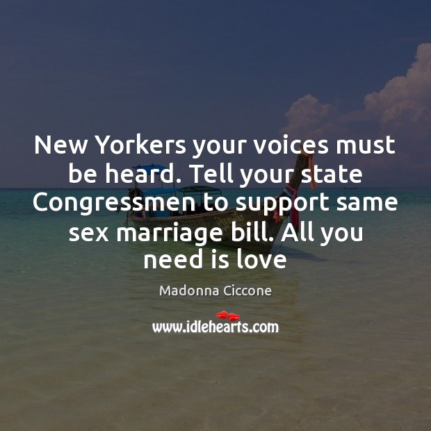 New Yorkers your voices must be heard. Tell your state Congressmen to Image