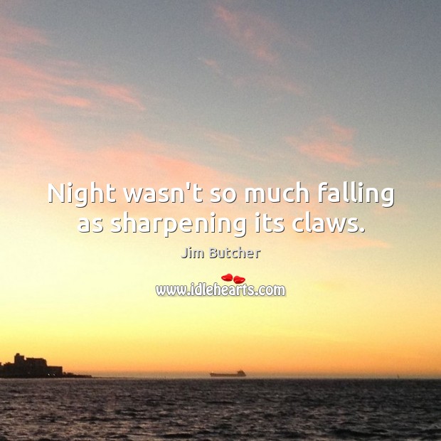 Night wasn’t so much falling as sharpening its claws. Image