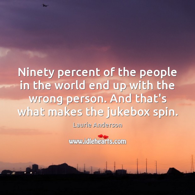 Ninety percent of the people in the world end up with the Image