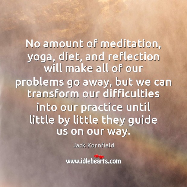 No amount of meditation, yoga, diet, and reflection will make all of Jack Kornfield Picture Quote