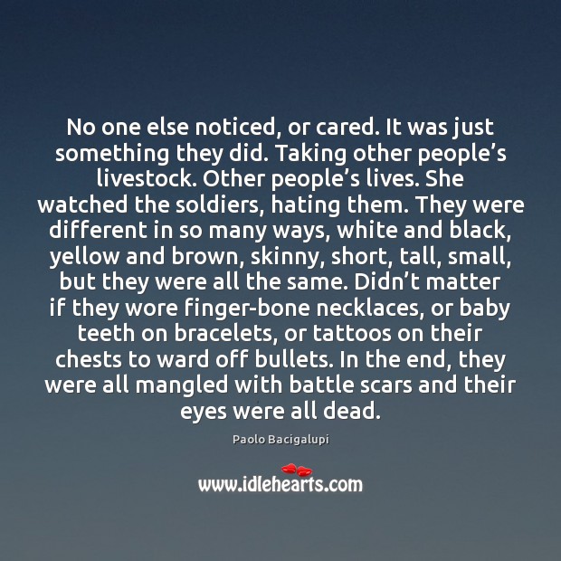 No one else noticed, or cared. It was just something they did. Image