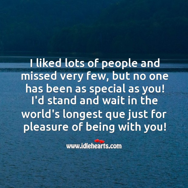 No one has been as special as you! Love Messages Image