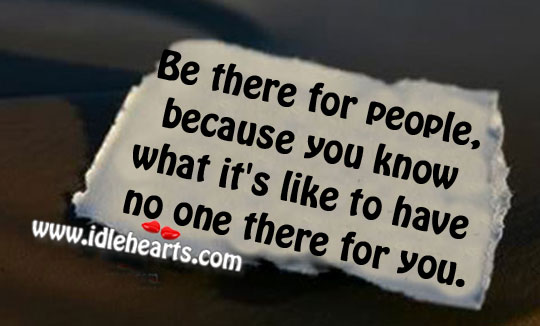 Be there for people Image