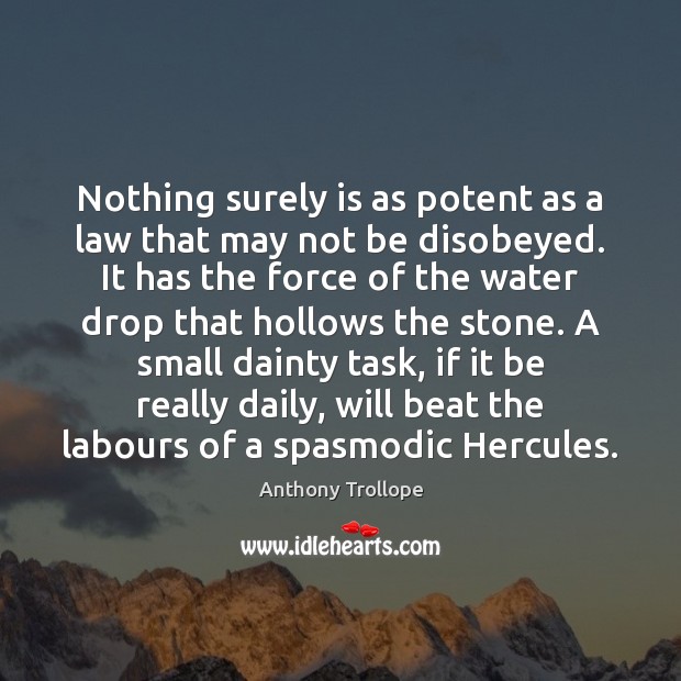 Nothing surely is as potent as a law that may not be Image