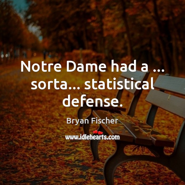 Notre Dame had a … sorta… statistical defense. Image