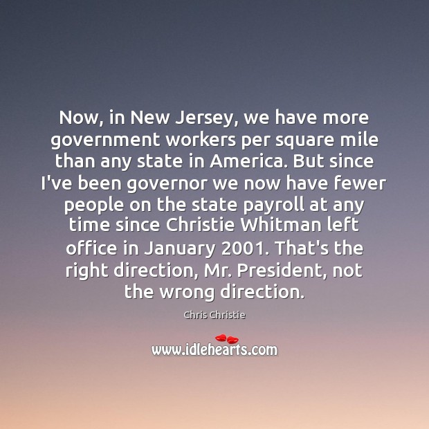 Now, in New Jersey, we have more government workers per square mile Image