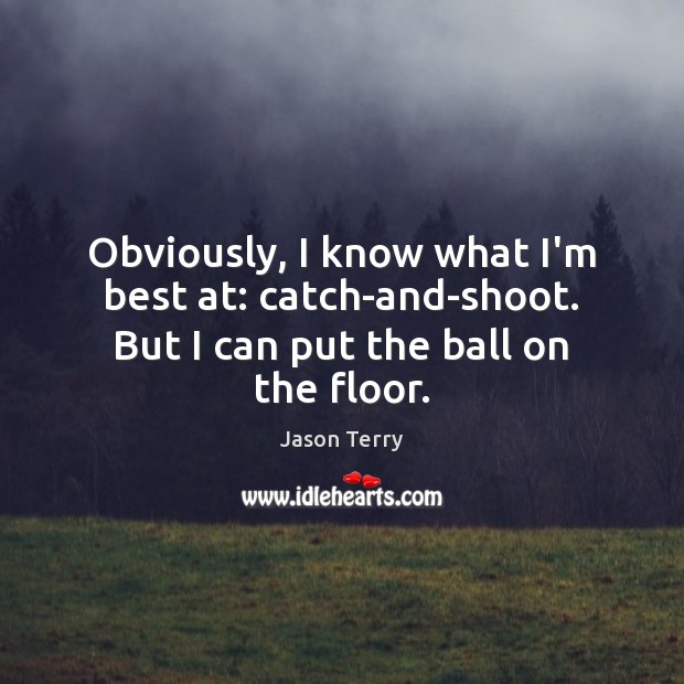 Obviously, I know what I’m best at: catch-and-shoot. But I can put the ball on the floor. Image