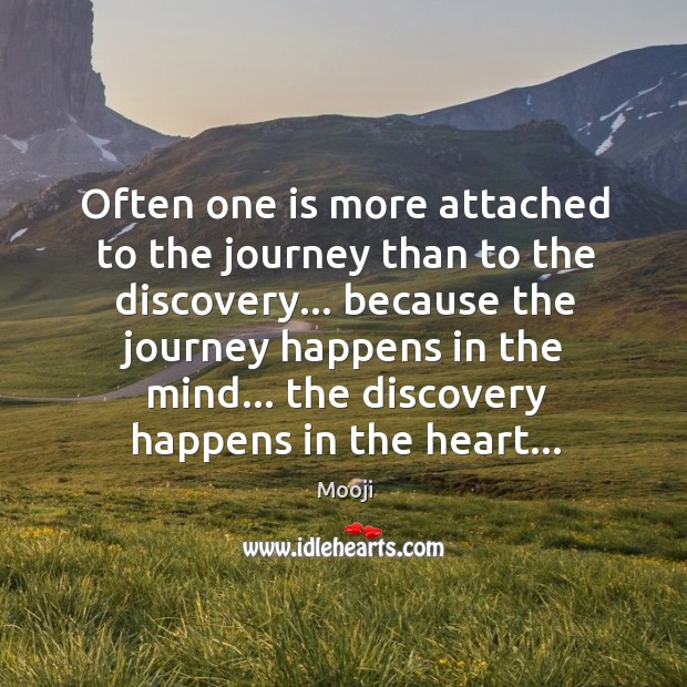 Often one is more attached to the journey than to the discovery… Image