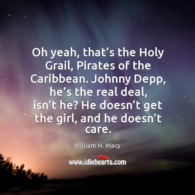 Oh yeah, that’s the holy grail, pirates of the caribbean. Image