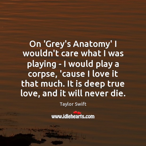 On ‘Grey’s Anatomy’ I wouldn’t care what I was playing – I Image