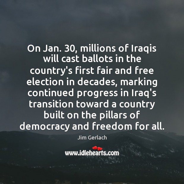 On Jan. 30, millions of Iraqis will cast ballots in the country’s first Image