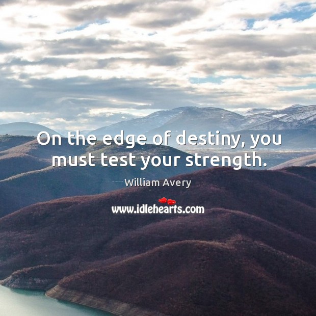 On the edge of destiny, you must test your strength. Image