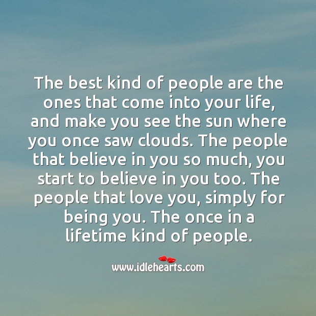 Once in a lifetime kind of people. Image