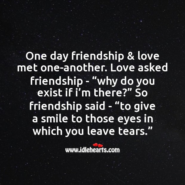 One day friendship & love Love Messages Image