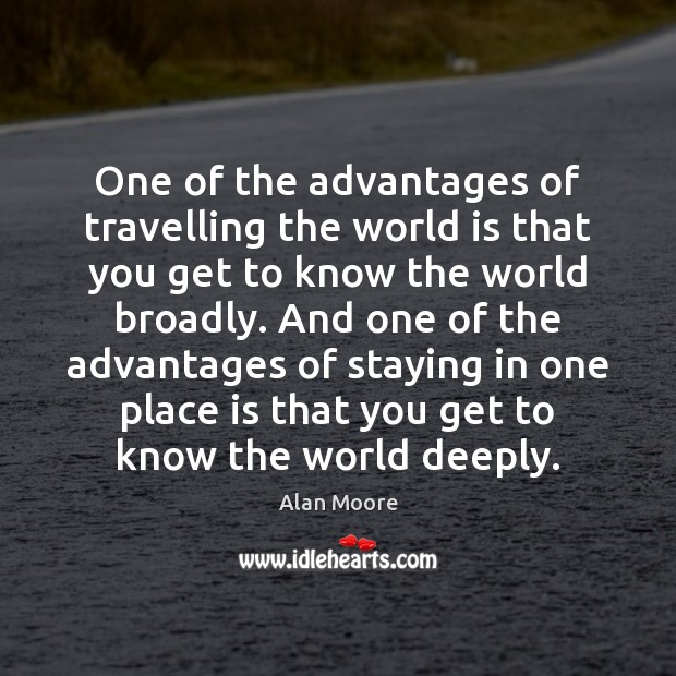 One of the advantages of travelling the world is that you get World Quotes Image
