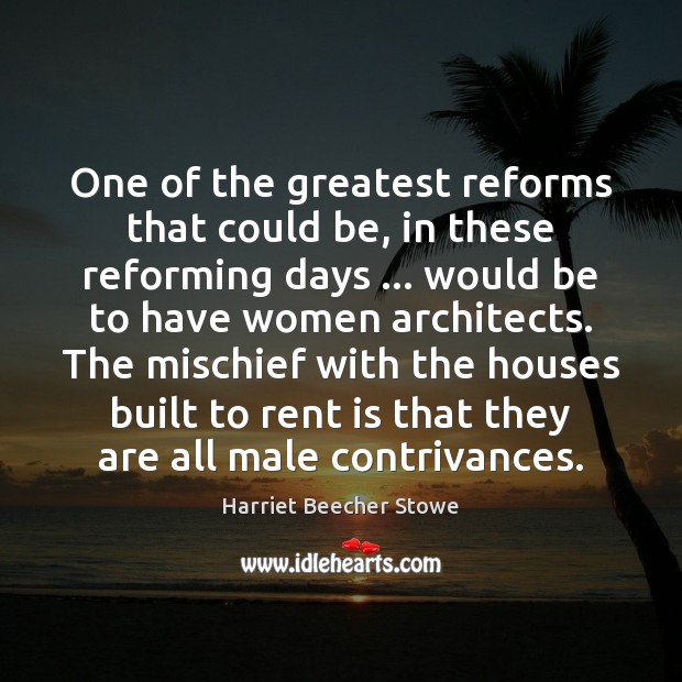 One of the greatest reforms that could be, in these reforming days … Image