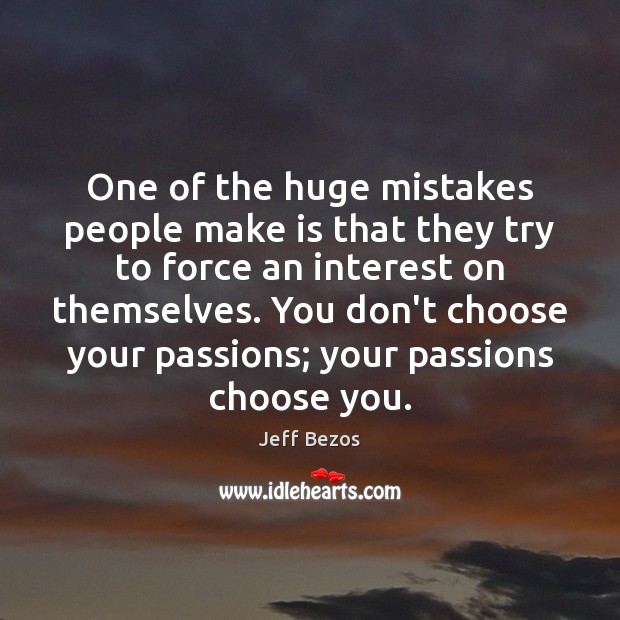 One of the huge mistakes people make is that they try to Image