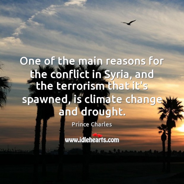 One of the main reasons for the conflict in Syria, and the Climate Quotes Image