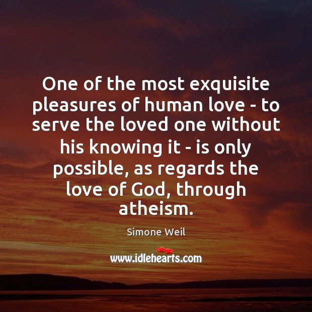 One of the most exquisite pleasures of human love – to serve Image