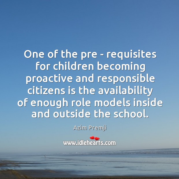 One of the pre – requisites for children becoming proactive and responsible Image