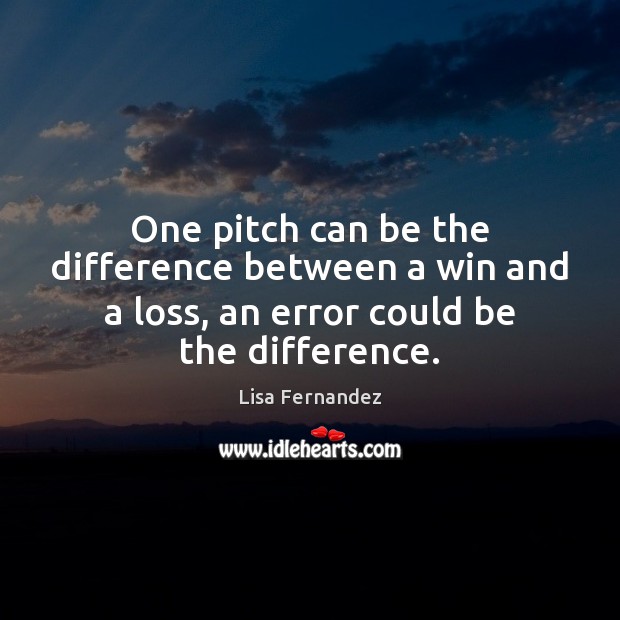 One pitch can be the difference between a win and a loss, Image