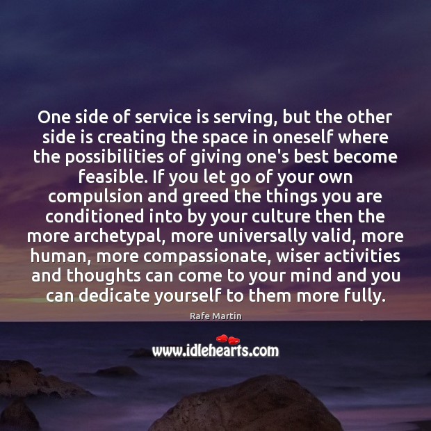 One side of service is serving, but the other side is creating Image